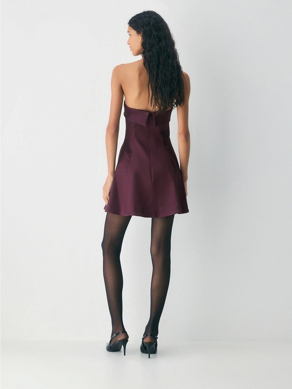 Satin Mini Dress - Picture 4 of 4